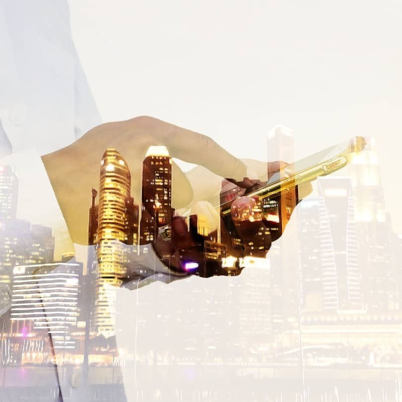 Fundo de tecnologia com código